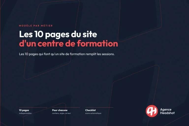 Les 10 pages indispensables du site de centre de formation