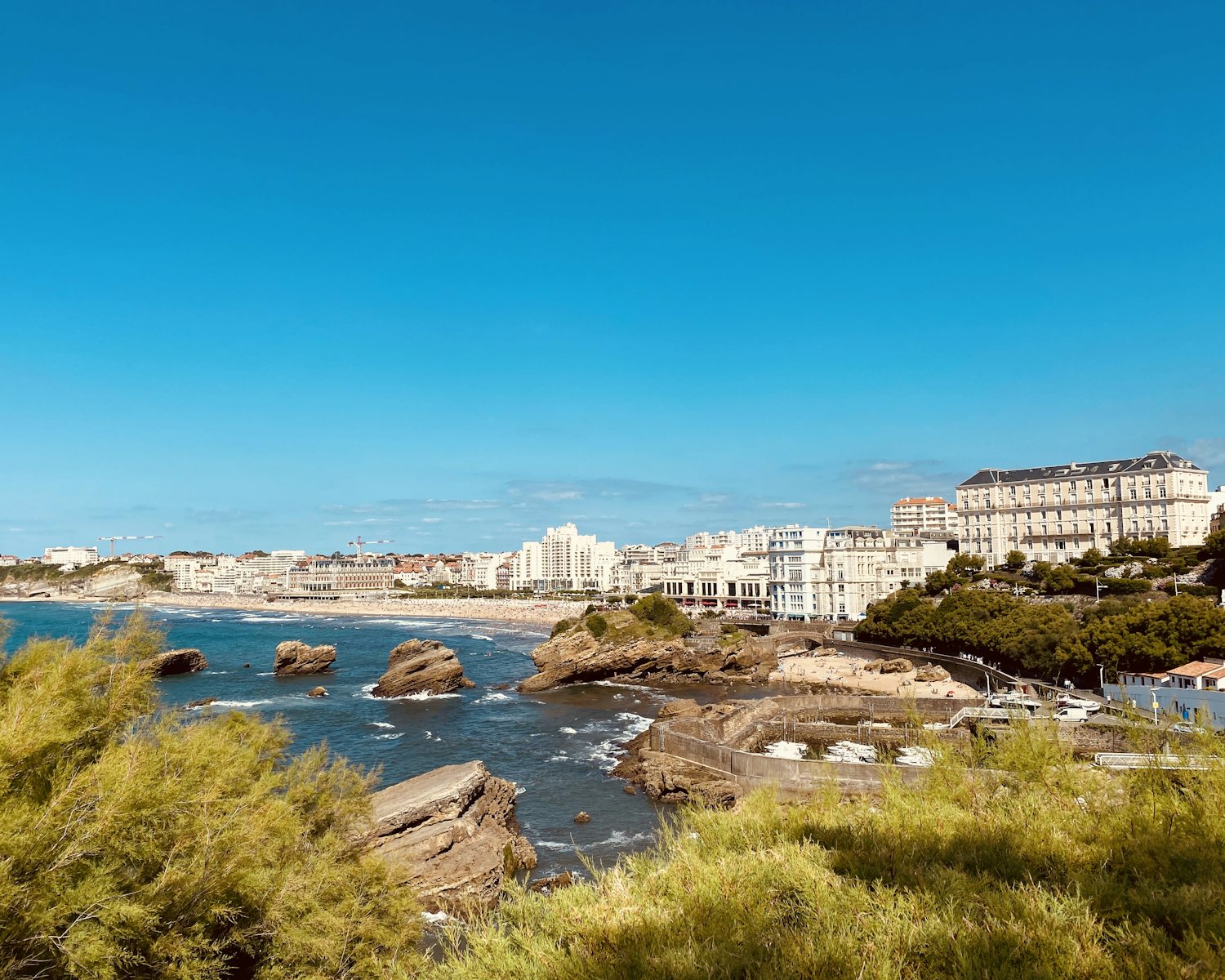 Biarritz : la Grande Plage et le front de mer